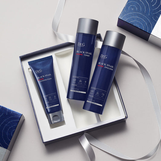 [Dr. G] Dr. G Black Snail Homme Prestige 3-piece set (toner 150ml + emulsion 150ml + cleansing foam 70ml)