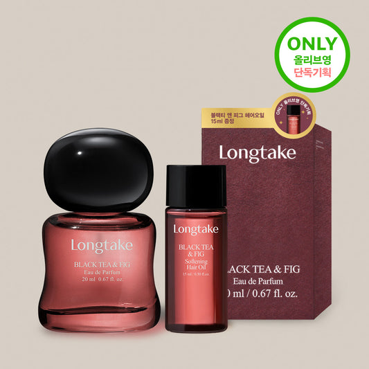 [Longtake] Long Take Black Tea & Pig Eau de Parfum 20ML + Hair Oil 15ML