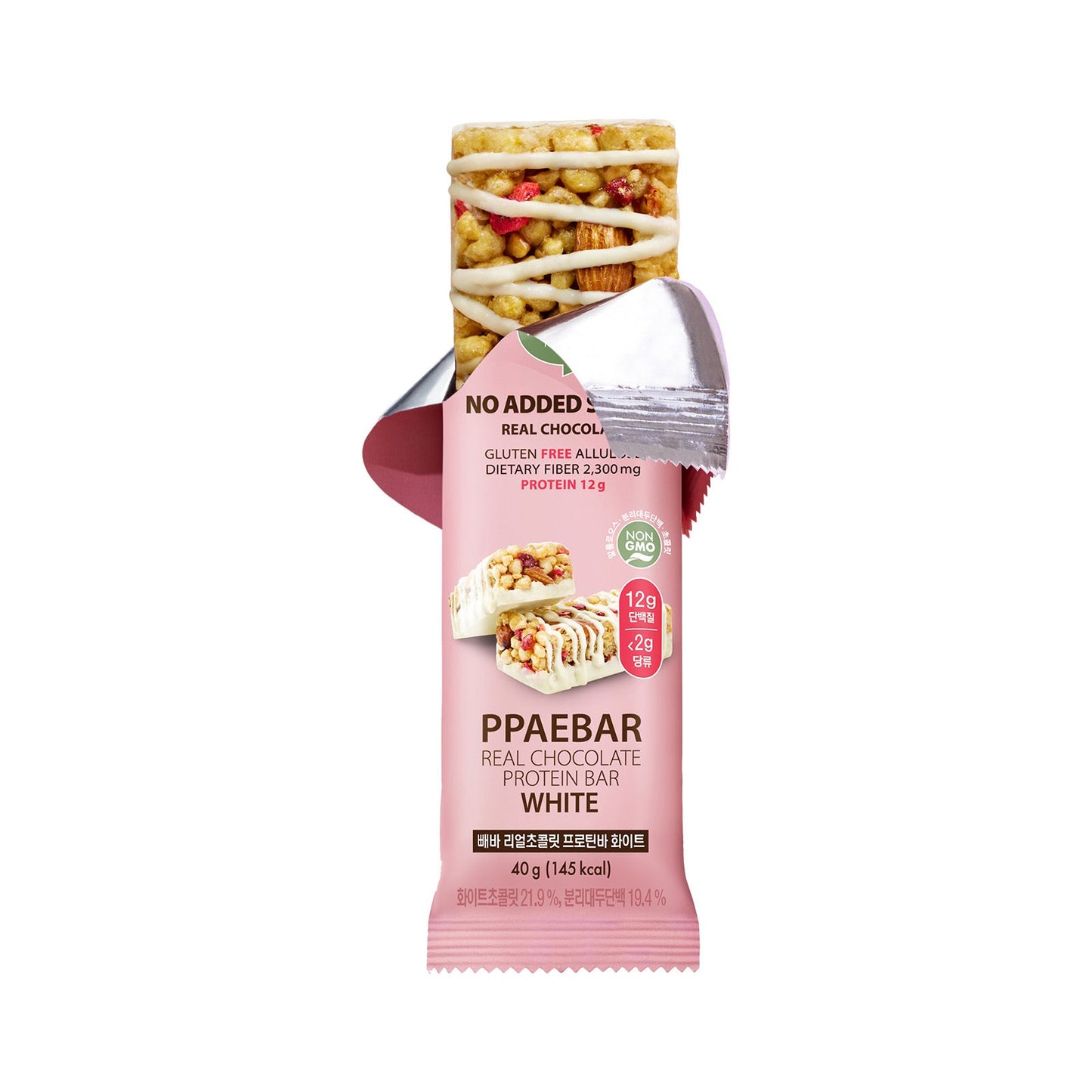 [PPAEBAR] Peba Real Chocolate Protein Bar 40g, 4 types, 1 choice (dark/white/cookies & cream/Greek yogurt)