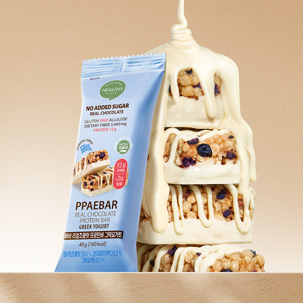 [PPAEBAR] Peba Real Chocolate Protein Bar 40g, 4 types, 1 choice (dark/white/cookies & cream/Greek yogurt)