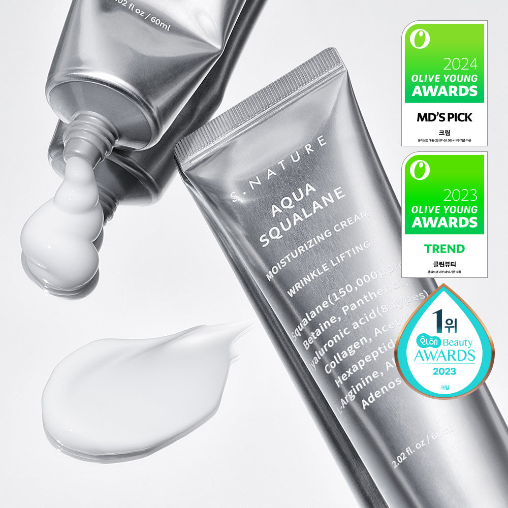[S NATURE] S-Nature Aqua Squalane Feuchtigkeitscreme 60ml Doppelset