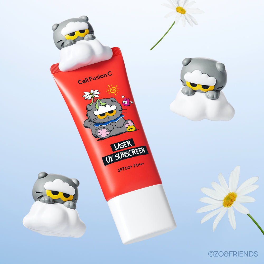 [Cell Fusion C] Écran solaire UV laser Cell Fusion C 35 ml Double spécial (+ pince de protection solaire figure Jo & Friends)