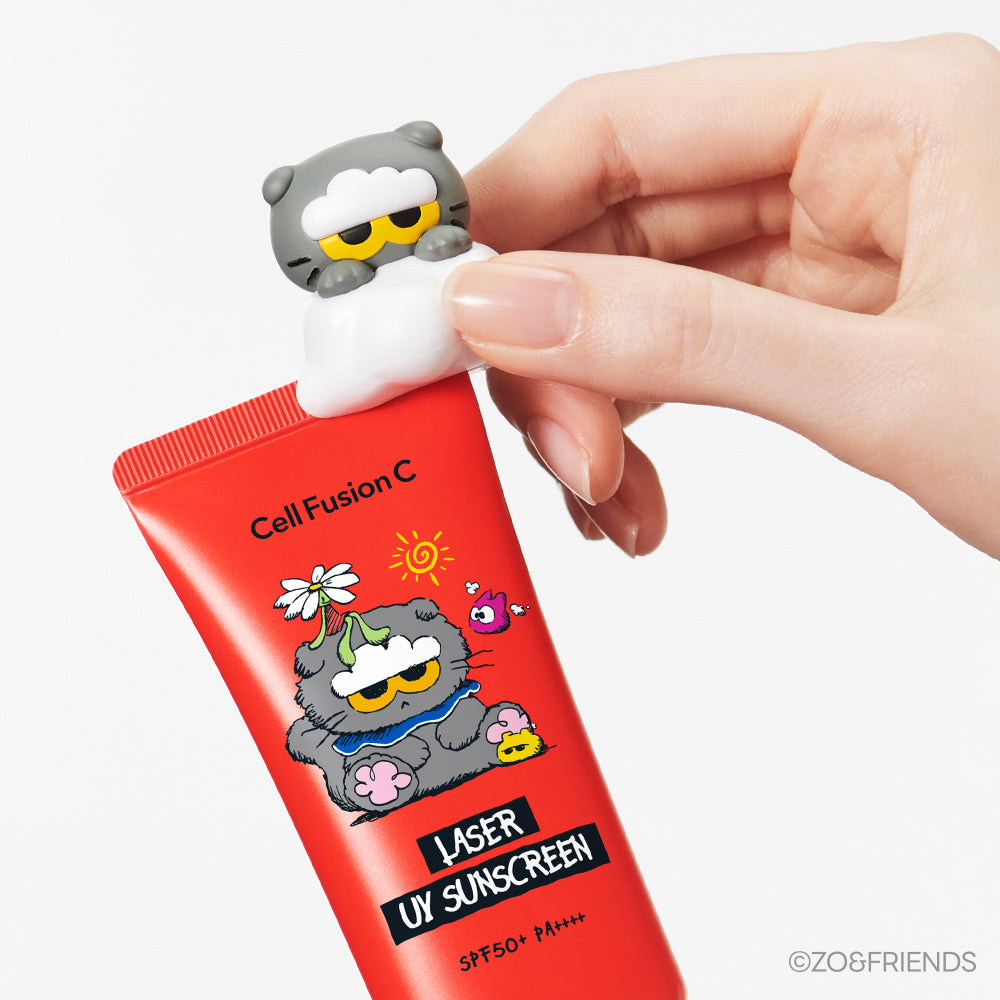 [Cell Fusion C] Écran solaire UV laser Cell Fusion C 35 ml Double spécial (+ pince de protection solaire figure Jo & Friends)