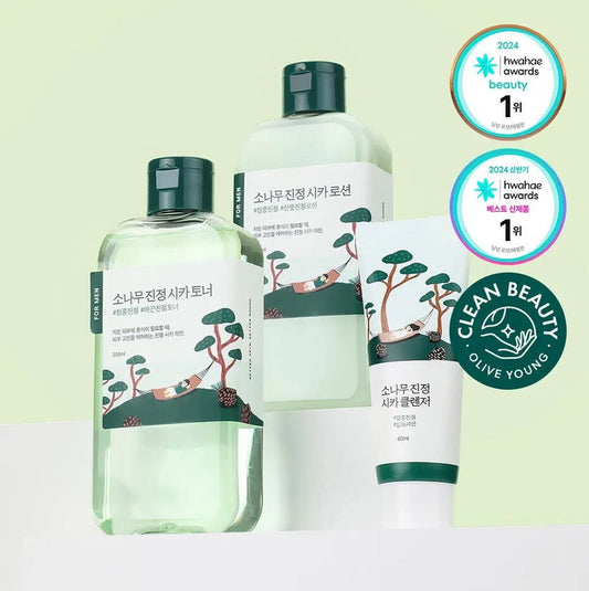 [Round Lab] Round Wrap for Men Pine Tree Toner/Lotion 2 types special (+ 40ml soothing cleanser provided)