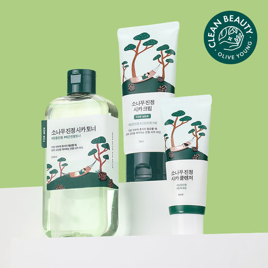 [Round Lab] Round Wrap for Men Pine Tree Toner/Cream 2 types special (+ 40ml soothing cleanser provided)