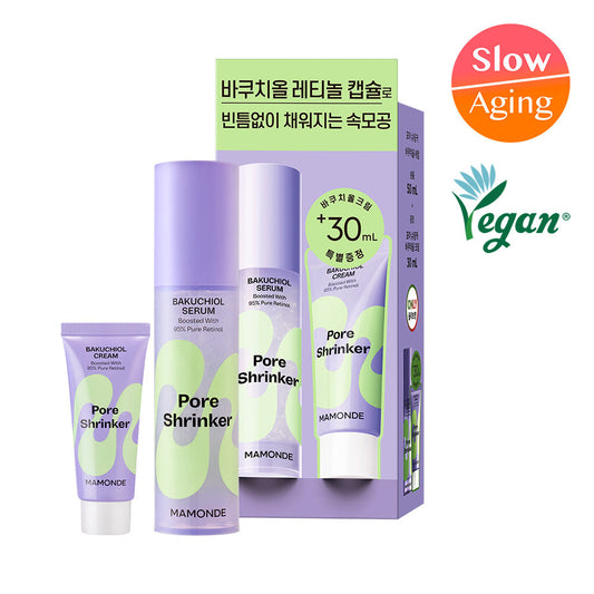 [Mamonde] Mamonde Pore Shrinker Bakuchiol Serum 50ml Special (+Cream 30ml)