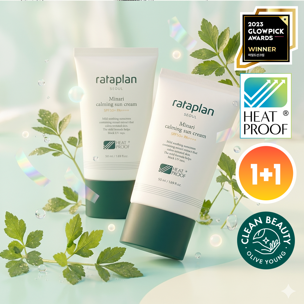 [Rataplan] Lata Plan Water Parsley Cica Trouble Soothing Sun Cream 1+1 Special (50ml+50ml)