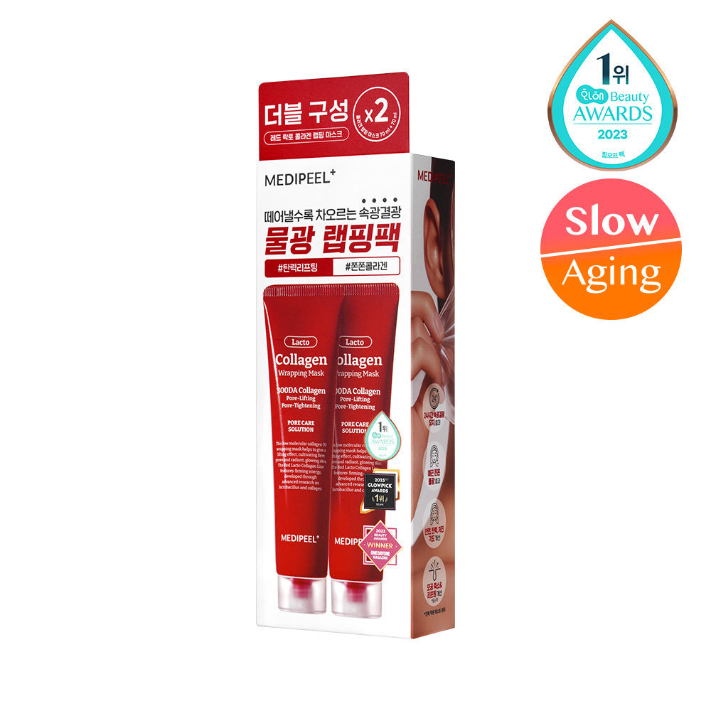 [MEDI-PEEL] Medi-Peel Red Lacto Collagen Wrapping Mask 70ml (+70ml Double Set)