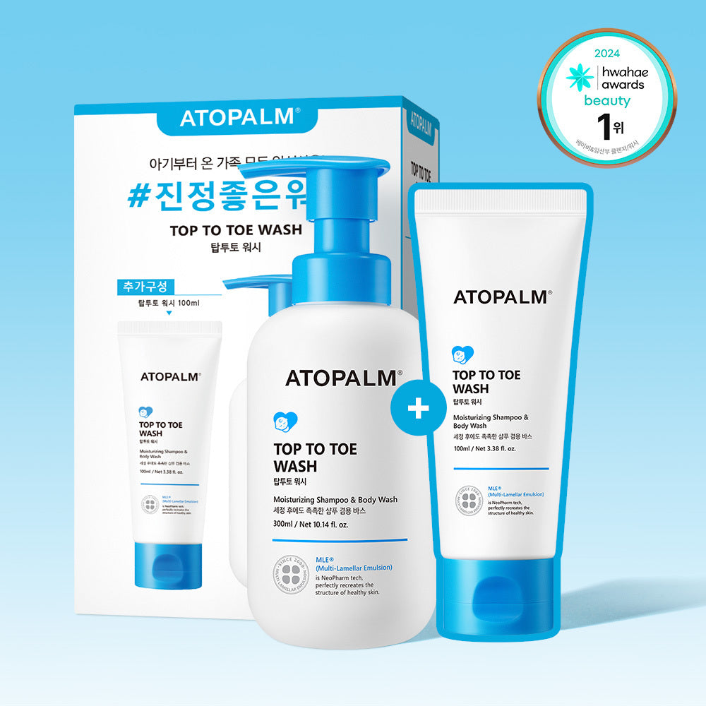 [Atopalm] Atopam Top to Toe Wash 300ml special (300ml+100ml)