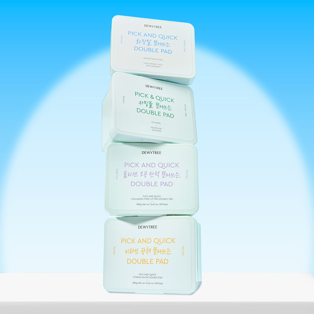 [Dewytree] Dewytree Pick&Quick Double Pads, 100 sheets (makeup/calming full/pore elasticity/vita glow)