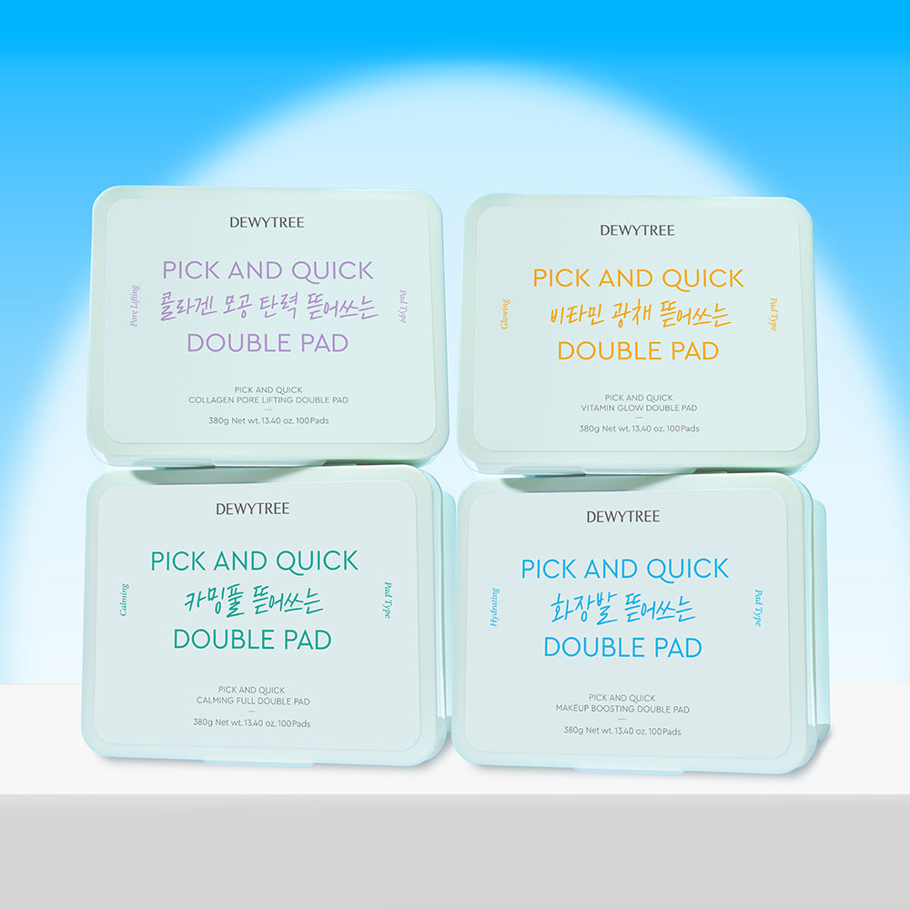 [Dewytree] Dewytree Pick&Quick Double Pads, 100 sheets (makeup/calming full/pore elasticity/vita glow)