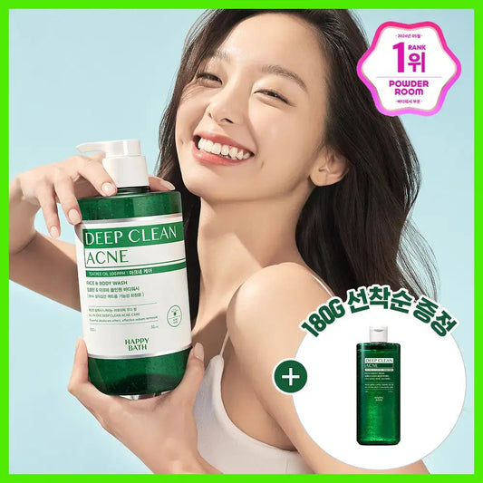 [Happybath] Happy Bath Deep Clean Tea Tree Cica Blemish-prone body Care Body Wash 900G