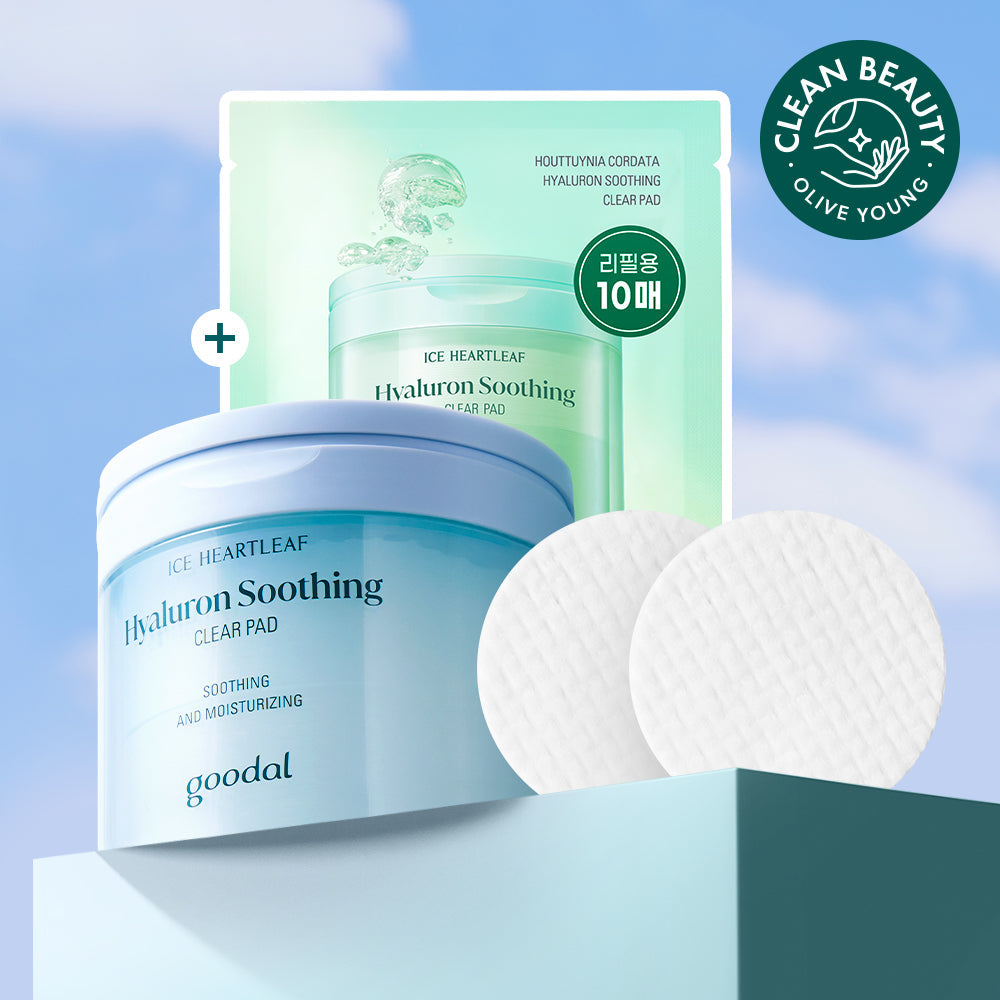 [Goodal] Goodal Heartleaf Hyaluronic Soothing Clear Pads 70 sheets (+10 sheets free)