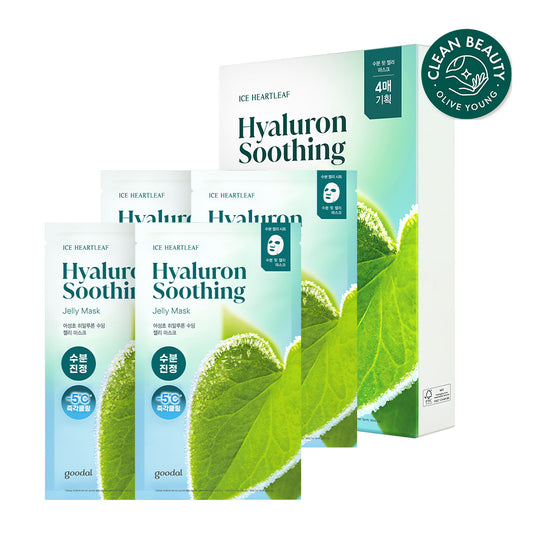 [Goodal] Goodal Houttuynia Cordata Hyaluronic Soothing Jelly Mask 4-piece special