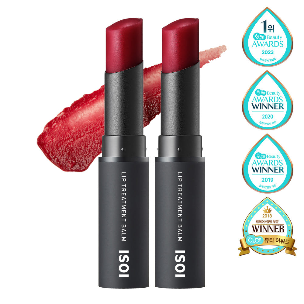 [isoi] Isoi Lip Treatment Balm (Pure Red) 5g+5g double plan