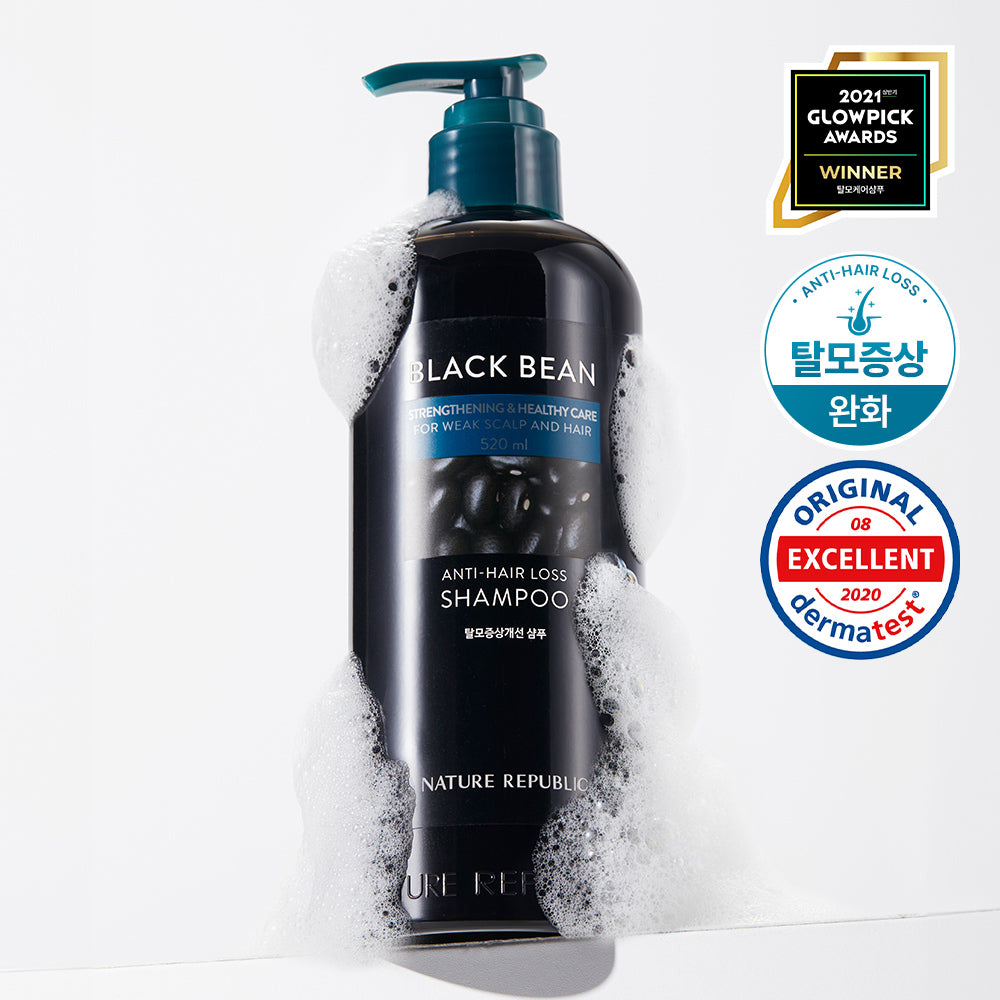 [NATURE REPUBLIC] Nature Republic Black Bean Hair Loss Symptoms Improvement Shampoo 520ml