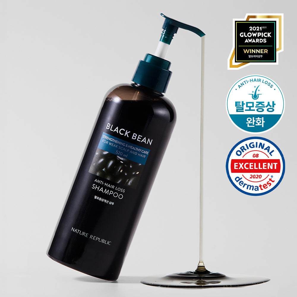 [NATURE REPUBLIC] Nature Republic Black Bean Hair Loss Symptoms Improvement Shampoo 520ml
