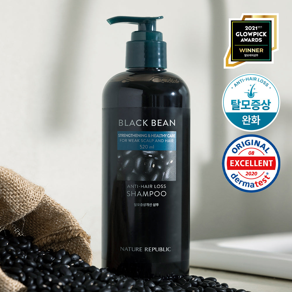 [NATURE REPUBLIC] Nature Republic Black Bean Hair Loss Symptoms Improvement Shampoo 520ml
