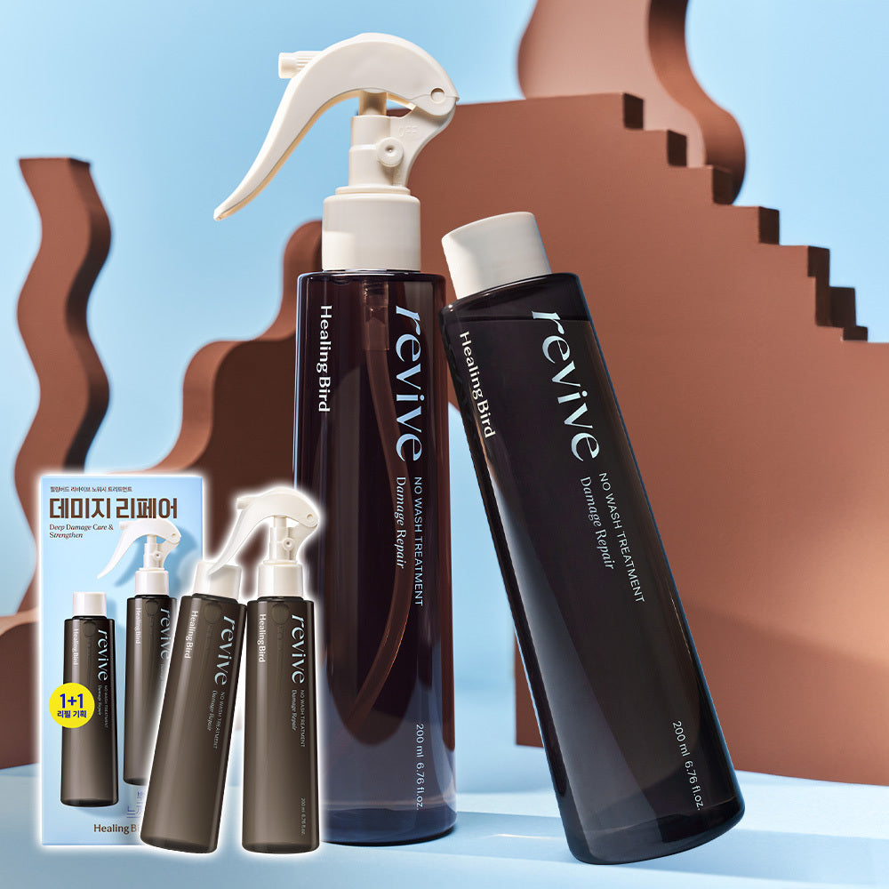 [healingbird] Healing Bird Revive No-Wash Treatment Damage Repair 200ml+200ml Refill Plan