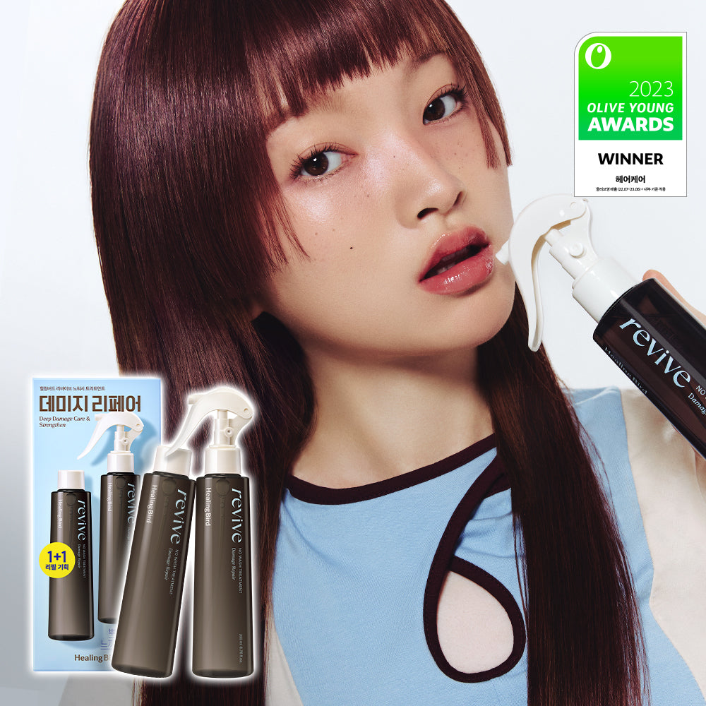 [healingbird] Healing Bird Revive No-Wash Treatment Damage Repair 200ml+200ml Refill Plan