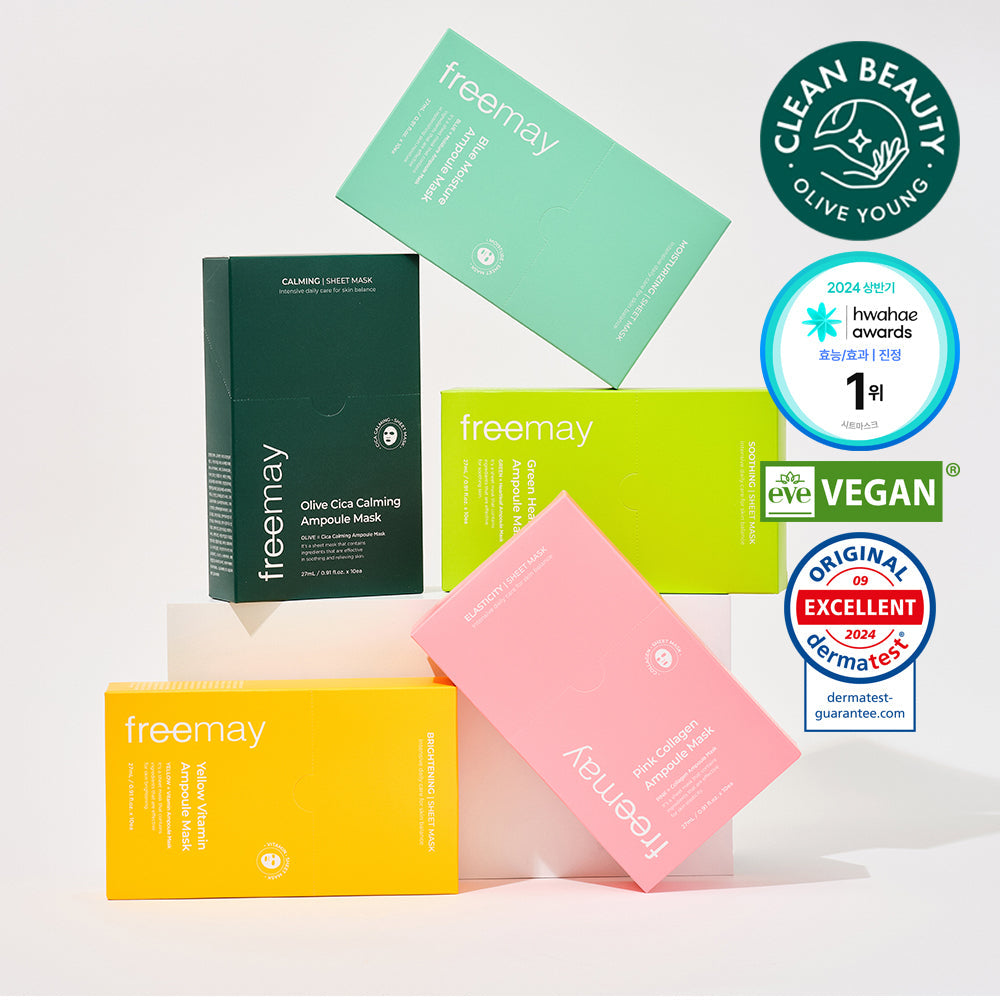 [Freemay] Prime Vegan Ampoule Mask 10 sheets, 5 types, choose 1
