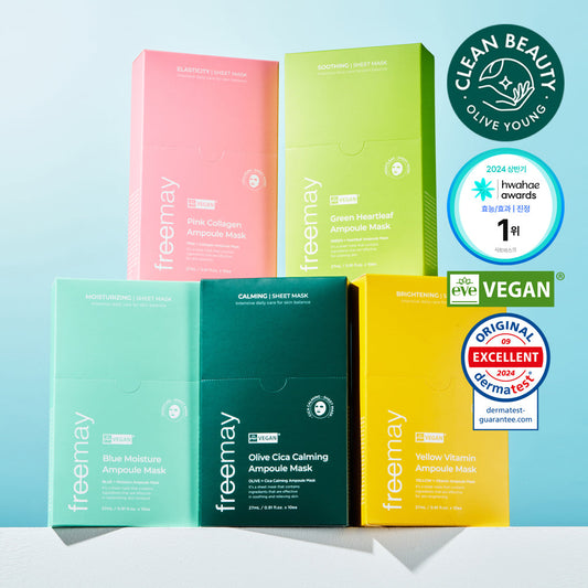 [Freemay] Prime Vegan Ampoule Mask 10 sheets, 5 types, choose 1