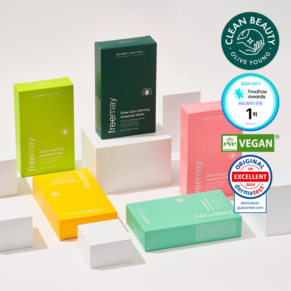 [Freemay] Prime Vegan Ampoule Mask 10 sheets, 5 types, choose 1