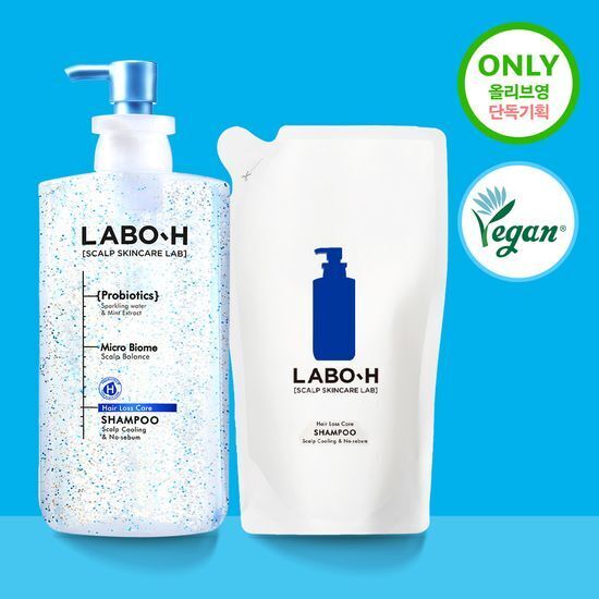 [LABO.H] ] LaboH Cooling & No Sebum Shampoo 750ML Special (+Shampoo 100ML)