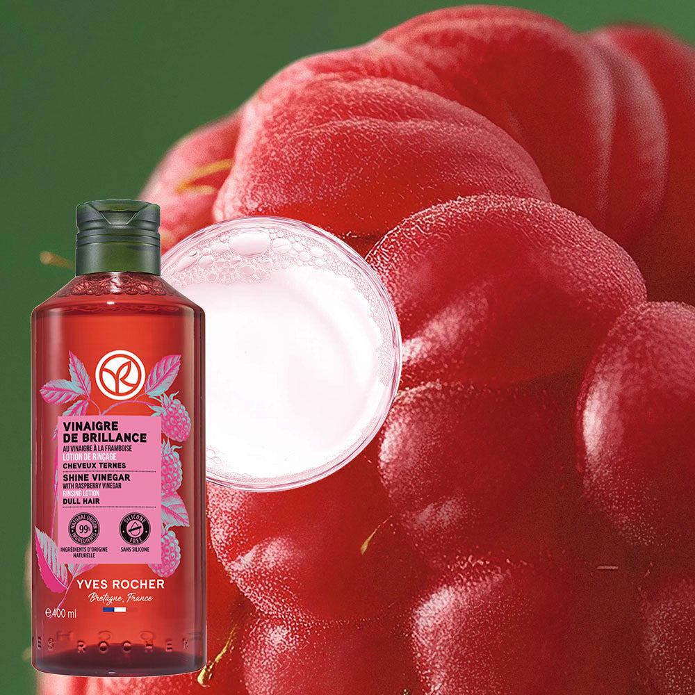 [YVES ROCHER] Yves Rocher Raspberry Shine Hair Vinegar 400+400ml (+50ml free)