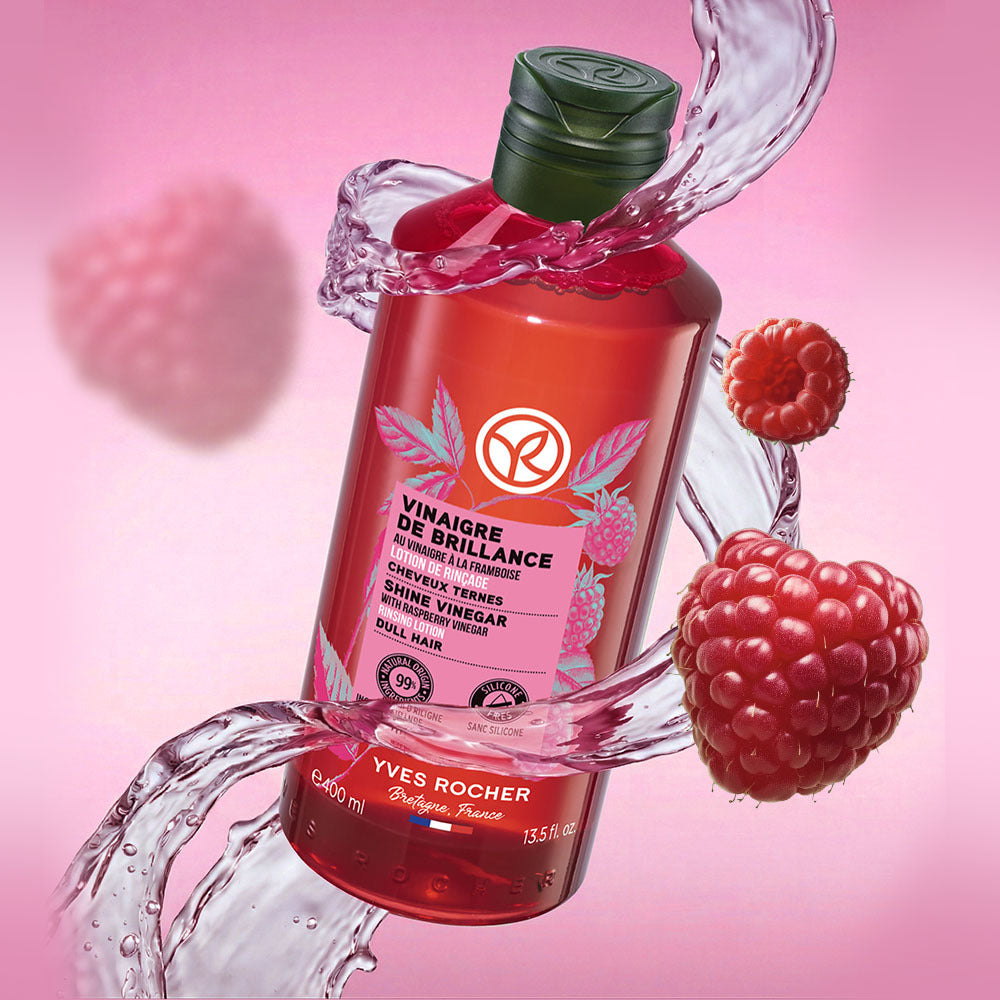 [YVES ROCHER] Yves Rocher Raspberry Shine Hair Vinegar 400+400ml (+50ml free)