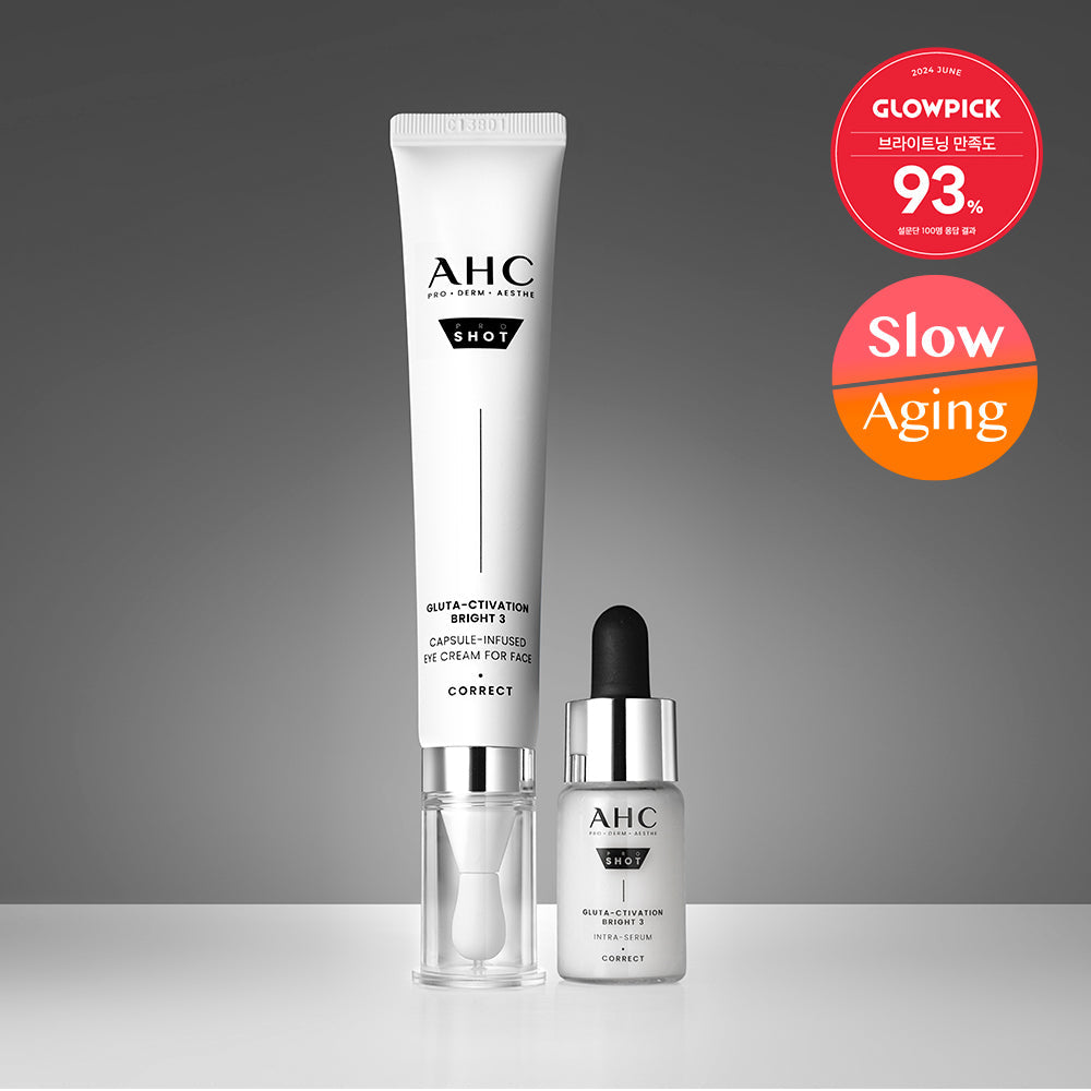 [AHC] AHC Pro-Shot Gluta Bright Eye Cream For Face 30ml Special (+Serum 10ml)