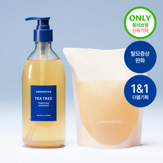 [aromatica] Aromatica Tea Tree Purifying Shampoo 400ml (single item/double plan/refill)