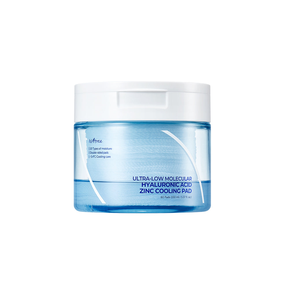 [isntree] Isntree Ultra-Low Molecule Hyaluronic Acid Zinc Cooling Pads 60 sheets