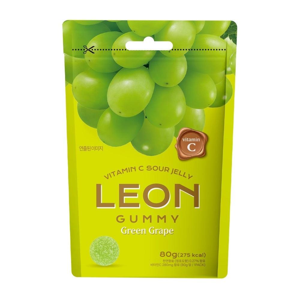 [Leon] Leon Sour Vitamin C Green Grape Jelly 80g