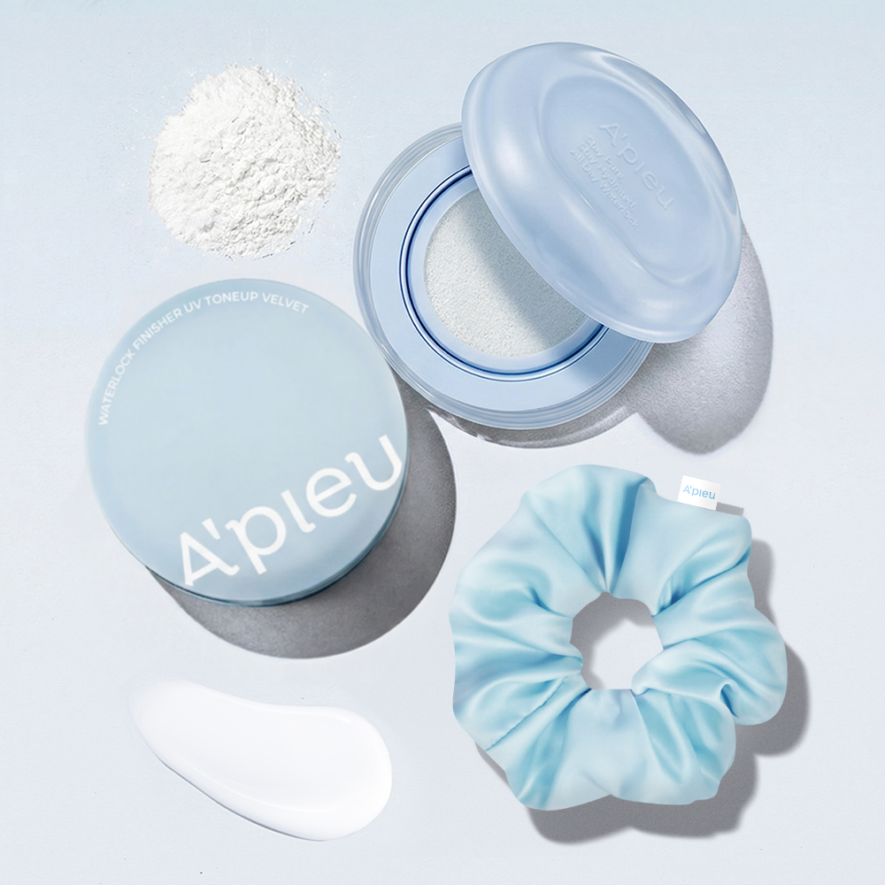 [A'pieu] APIEU Oil-blotting Paper Pact Water Lock Finisher UV Tone-Up Velvet (Spezialset)