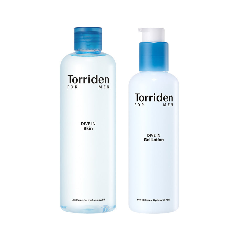 [Torriden] Toriden Dive-in for Men Low Molecular Hyaluronic Acid Skin/Gel Lotion 2 Types (+Skin 30ml+Gel Lotion 20ml)