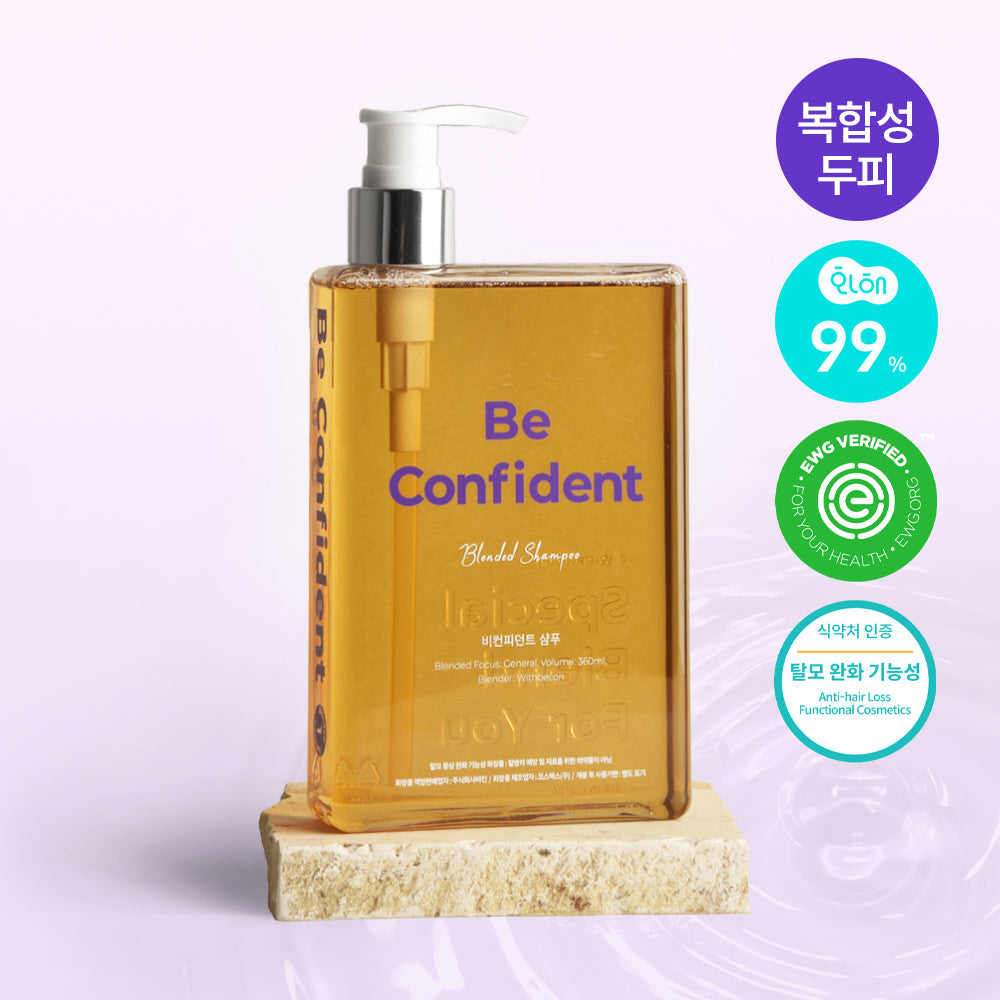 [withbecon] With Beacon Hair Loss Symptom Relief Beaconfident Shampoo 360ml (Combination Scalp)