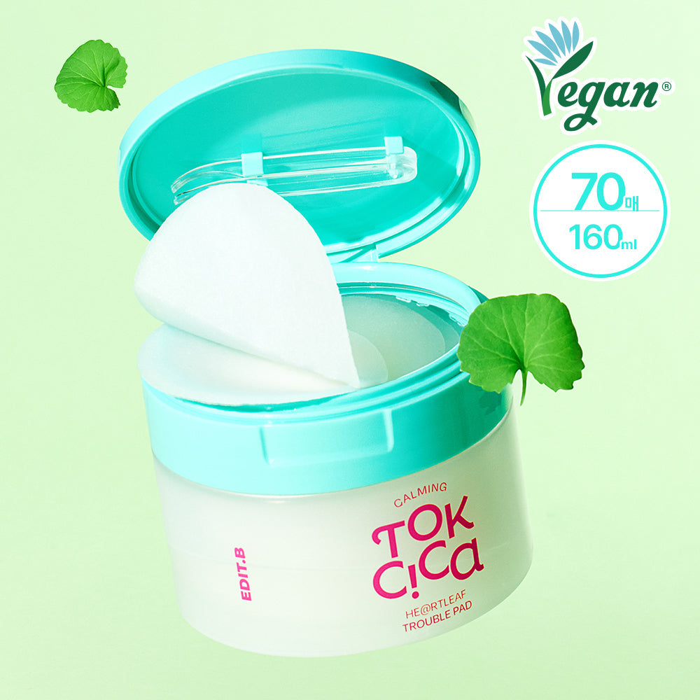 [EDIT.B] Edit B Soothing Toxica Heartleaf trouble pads 70 sheets