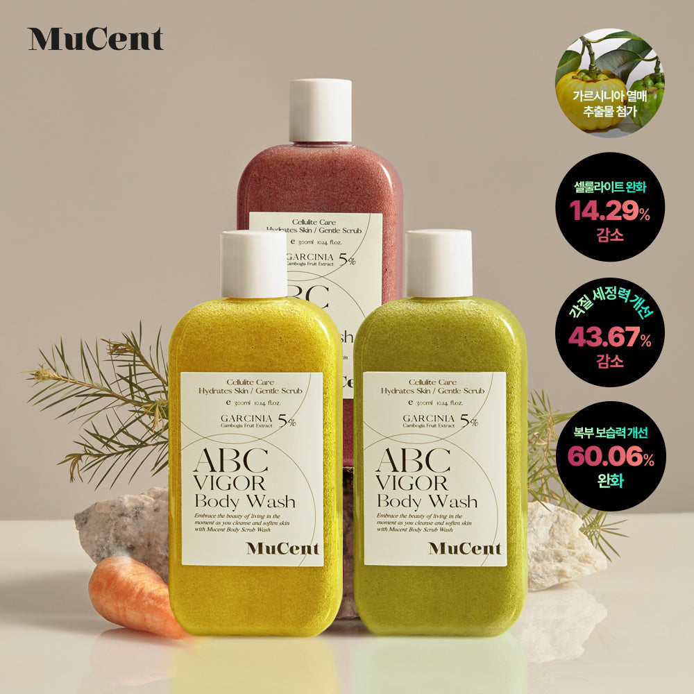 [Mucent] Mucent ABC Bigger Body Scrub & Wash 300ml 3 types, choose 1