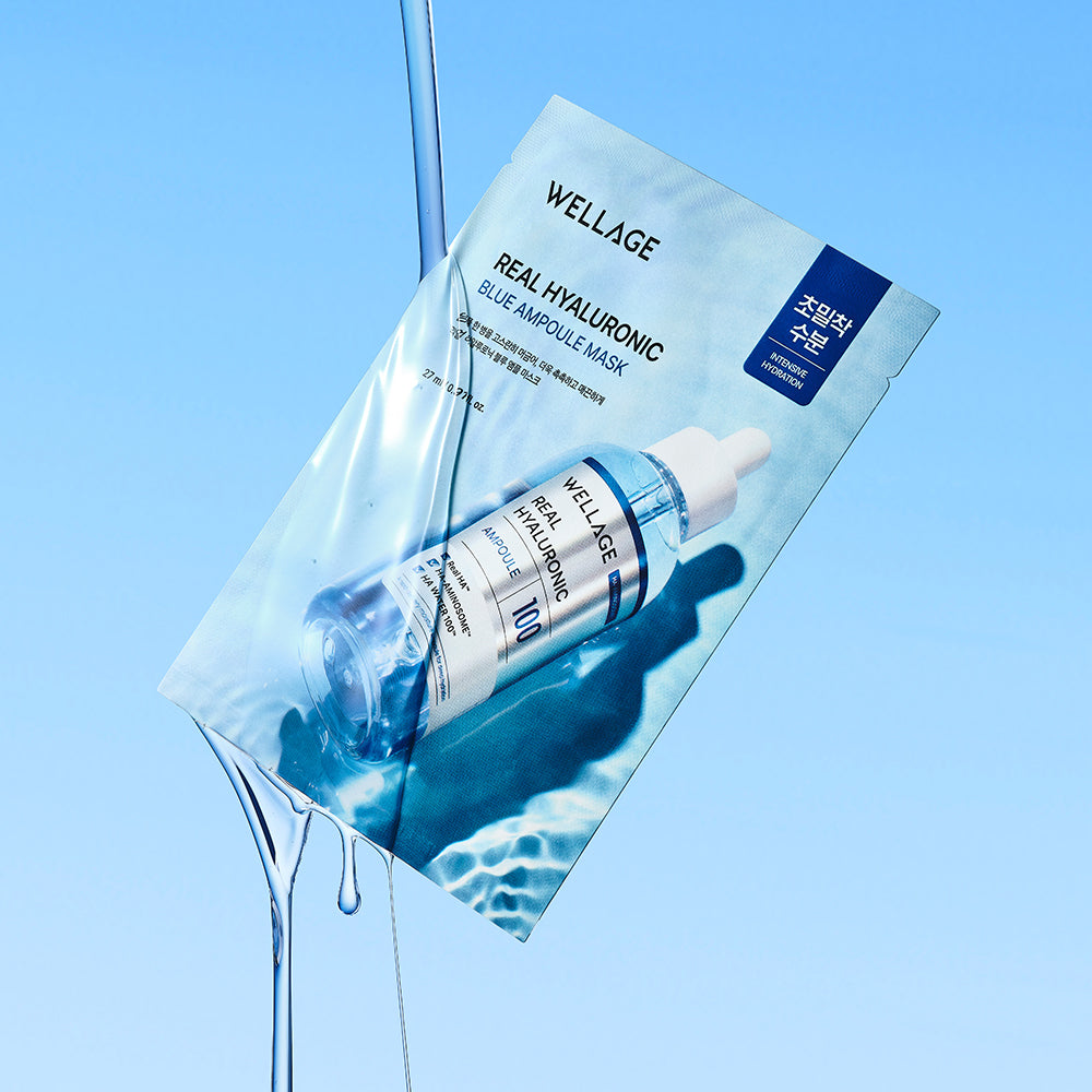 [Wellage] Wellage Real Hyaluronic Blue Ampoule Mask 1 piece
