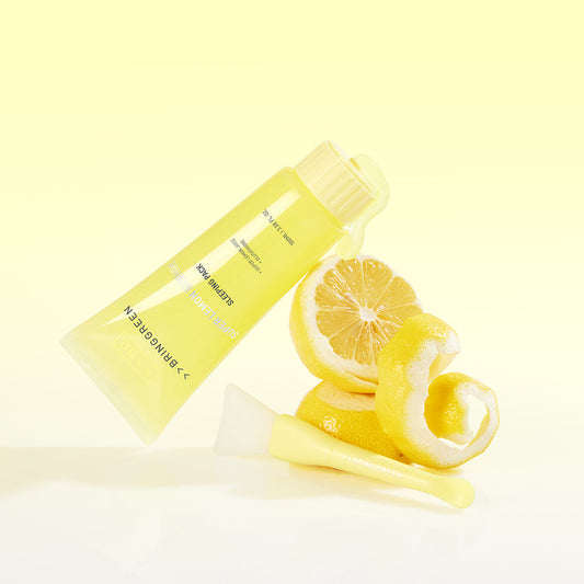 [BRING GREEN] Bring Green Super Lemon Glutathione Sleeping Pack 100mL (+Silicone Brush)