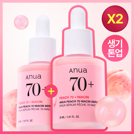 [Anua] Anua Peach 70 Niacinamide Serum 30ml 2 packs
