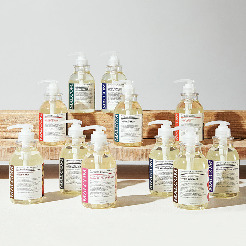 [MALCOM] Malcolm Mildly Acidic Allergy-Free Body Wash 520ml (5 flavors)