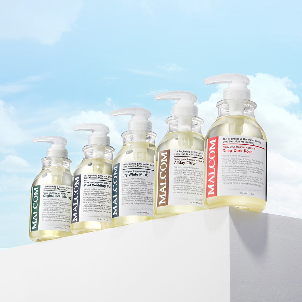 [MALCOM] Malcolm Mildly Acidic Allergy-Free Body Wash 520ml (5 flavors)