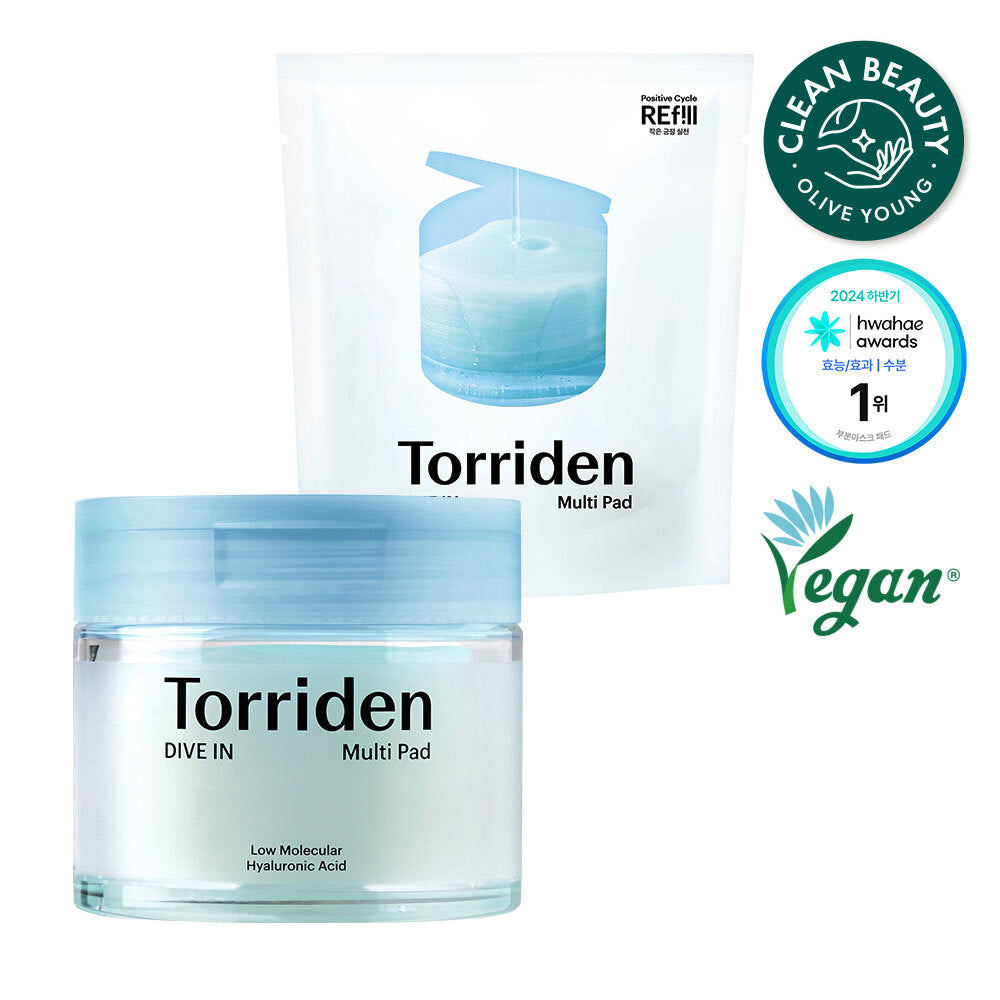 [Torriden] Toriden Pad Dive-in/Balance Full Refill Set, choose 2 types (moisturizing/soothing)