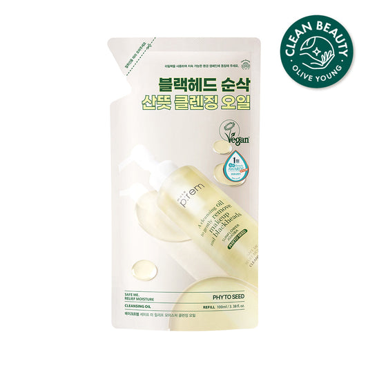 [makeprem] MakePrem Safe Me Relief Moisture Cleansing Oil Refill Pack 100ml