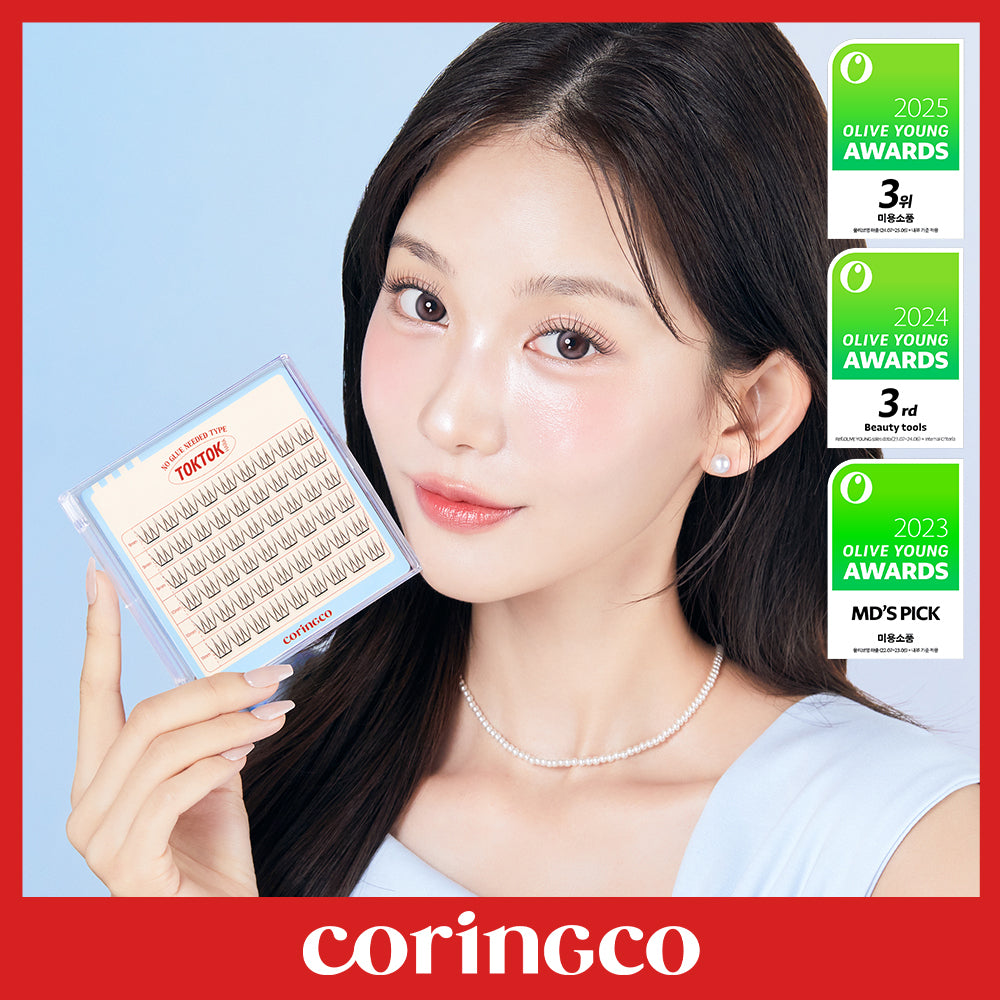 [CORINGCO] Faux cils Toktokhara sans colle — 15 styles