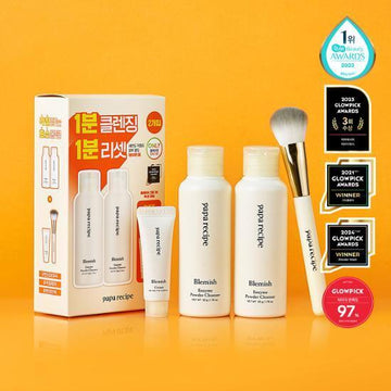 [Papa Recipe] Papa Recipe Blemish Enzym-Pulverreiniger 50g Doppel-Set (+Bürste+Blemish Creme 7ml)