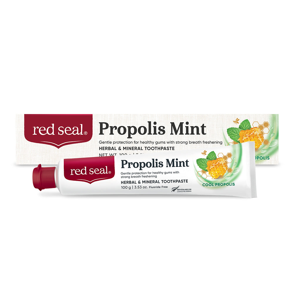 [red seal] New Zealand's No. 1 Red Seal Propolis Mint Toothpaste 100g (98% bad breath removal rate)