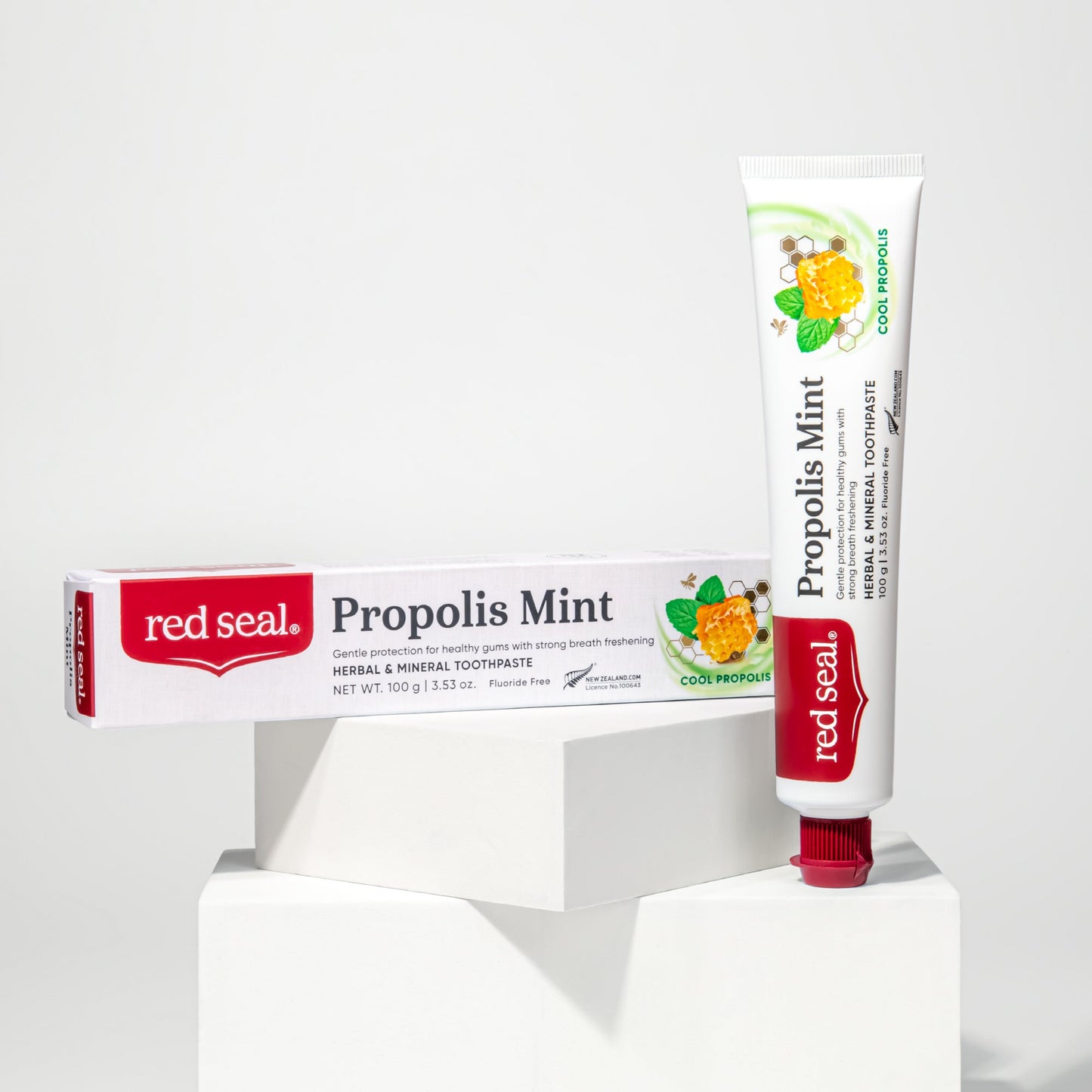 [red seal] New Zealand's No. 1 Red Seal Propolis Mint Toothpaste 100g (98% bad breath removal rate)